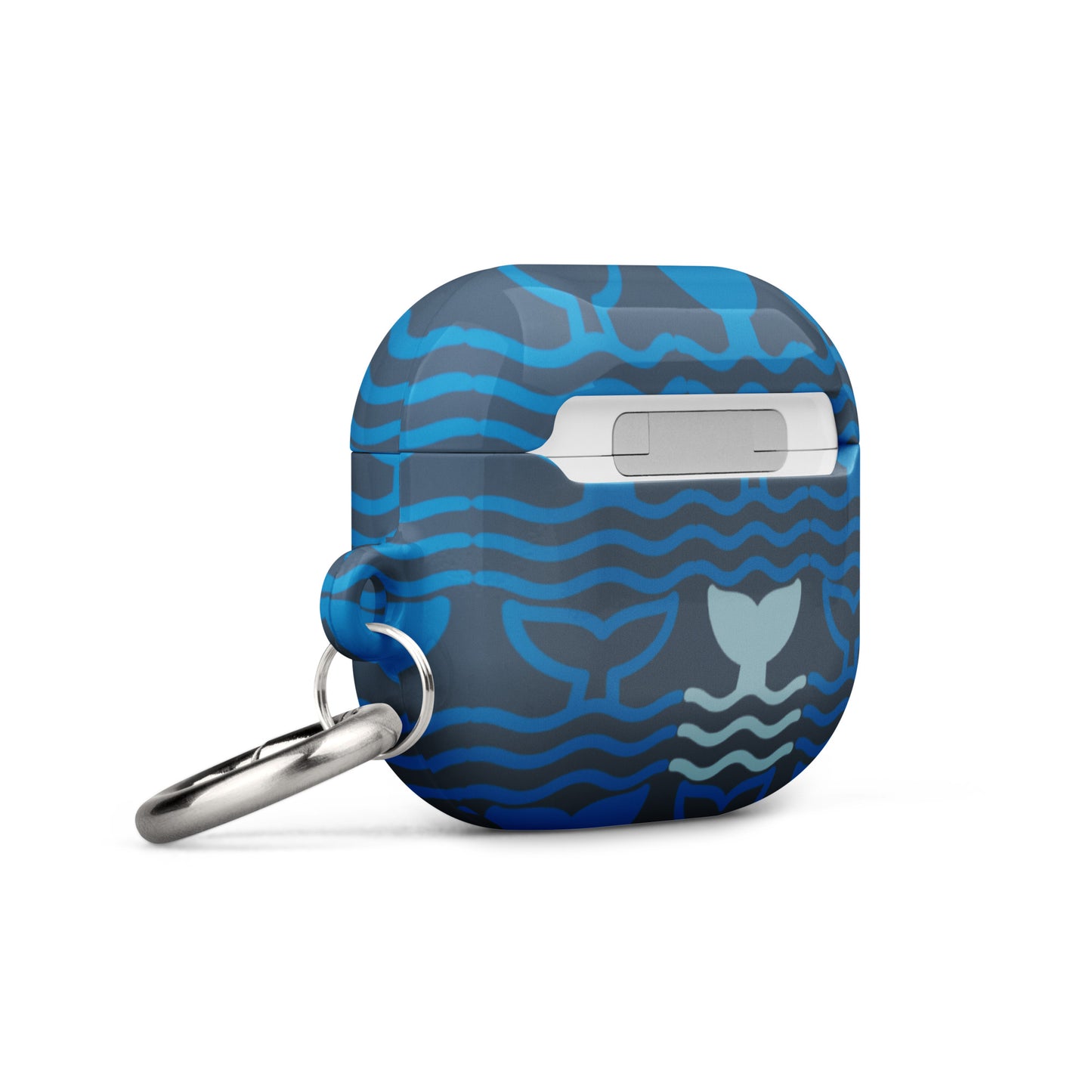 Case for AirPods® Whale Tail Fins Blue
