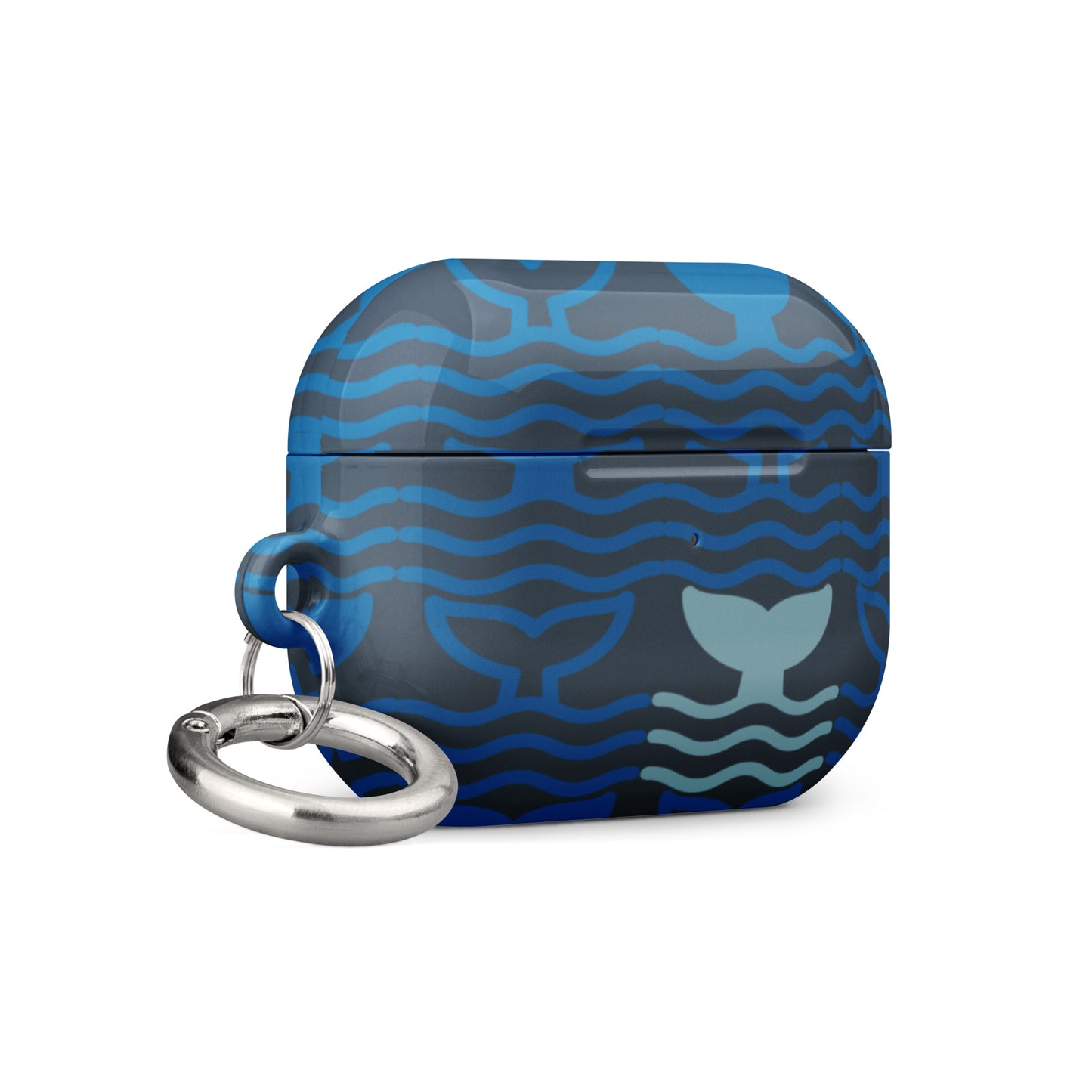 Case for AirPods® Whale Tail Fins Blue