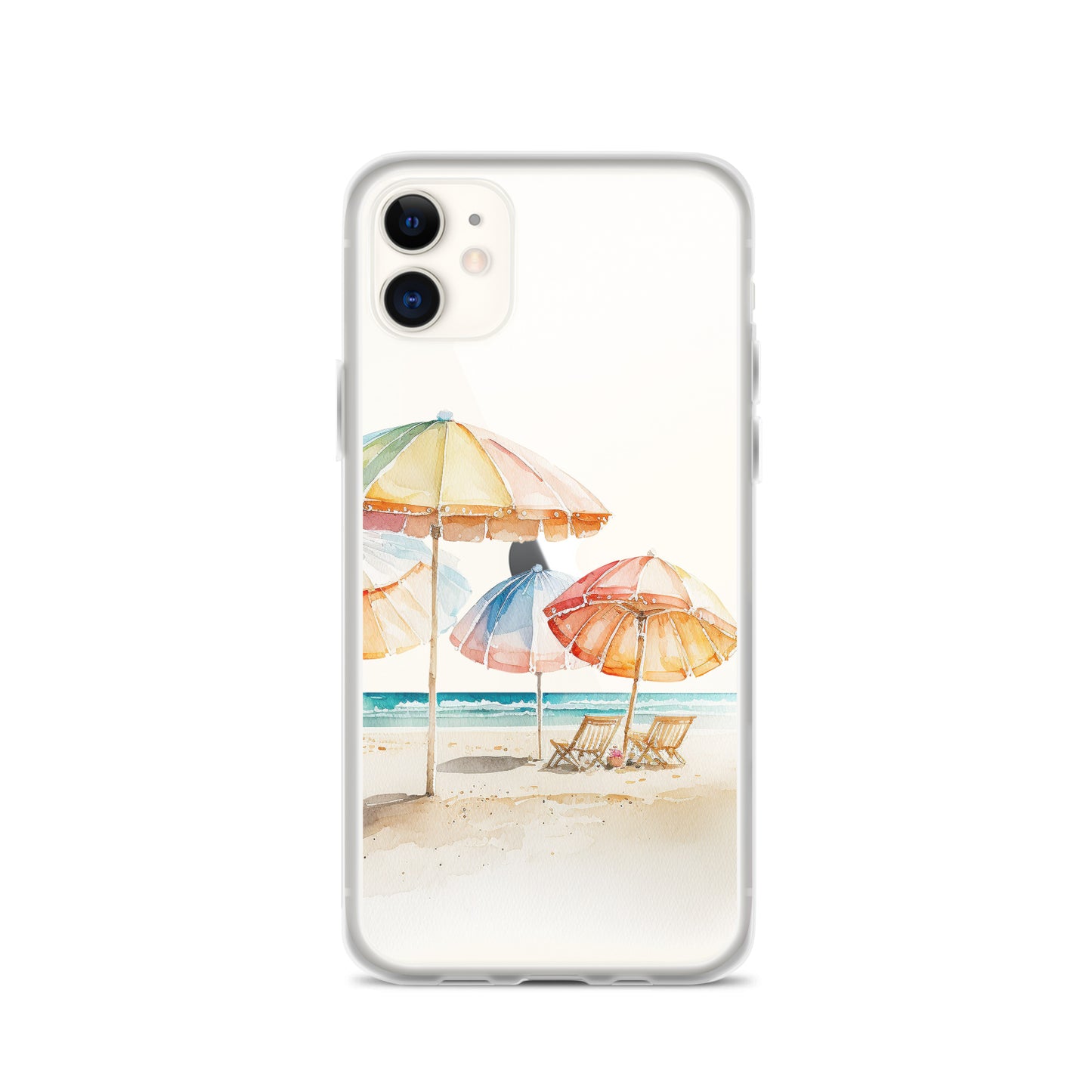 Clear Case for iPhone® Beach Umbrellas