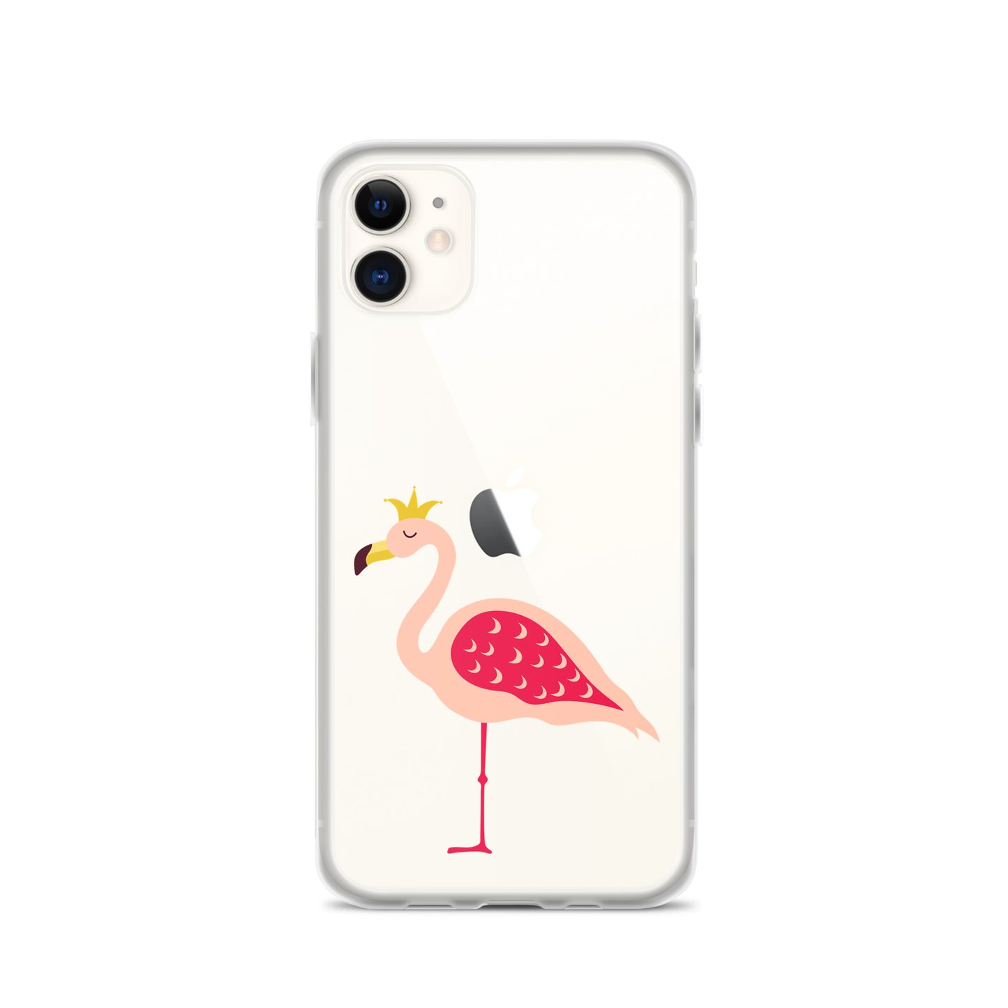 Clear Case for iPhone® Queen Flamingo