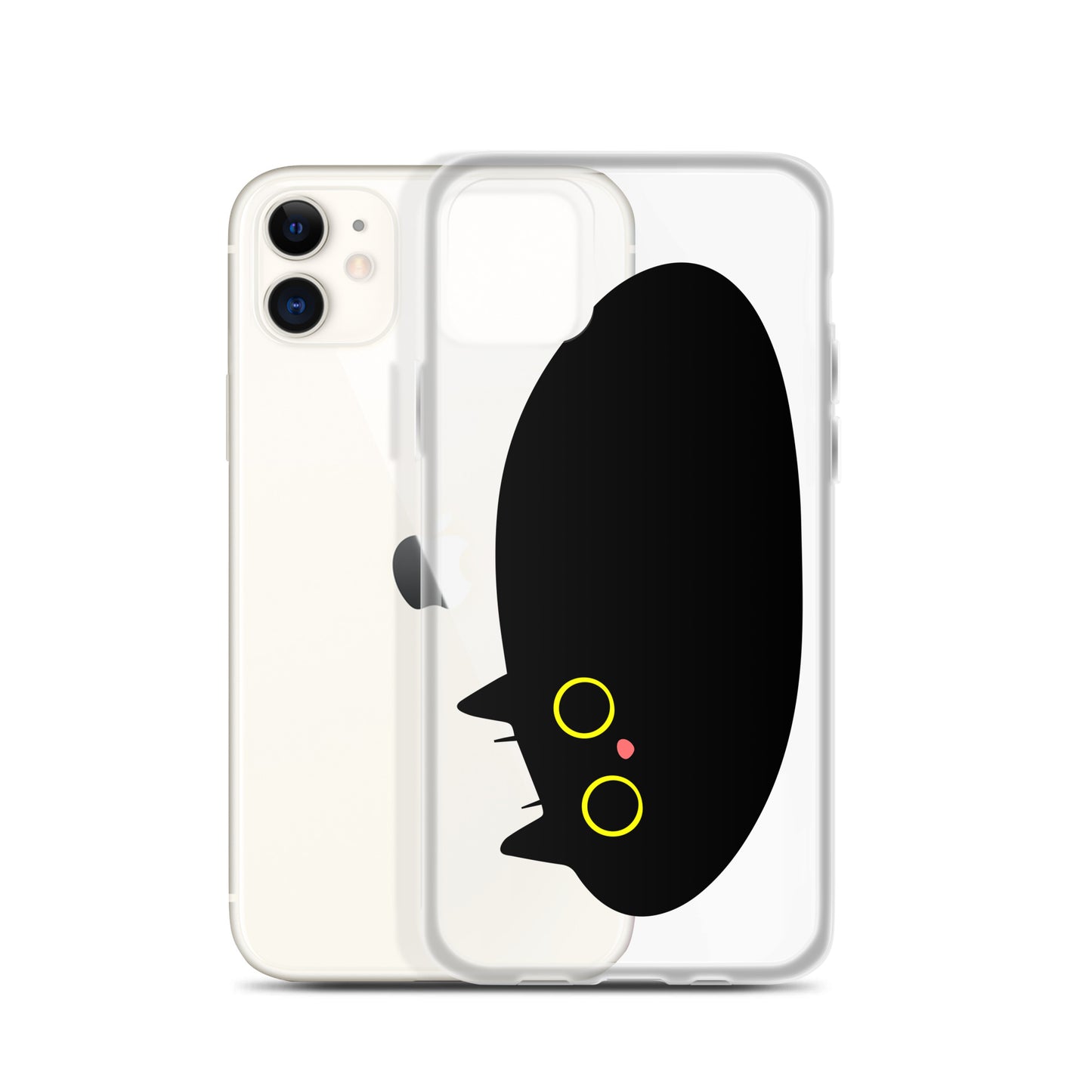 Clear Case for iPhone® Cat Puddle