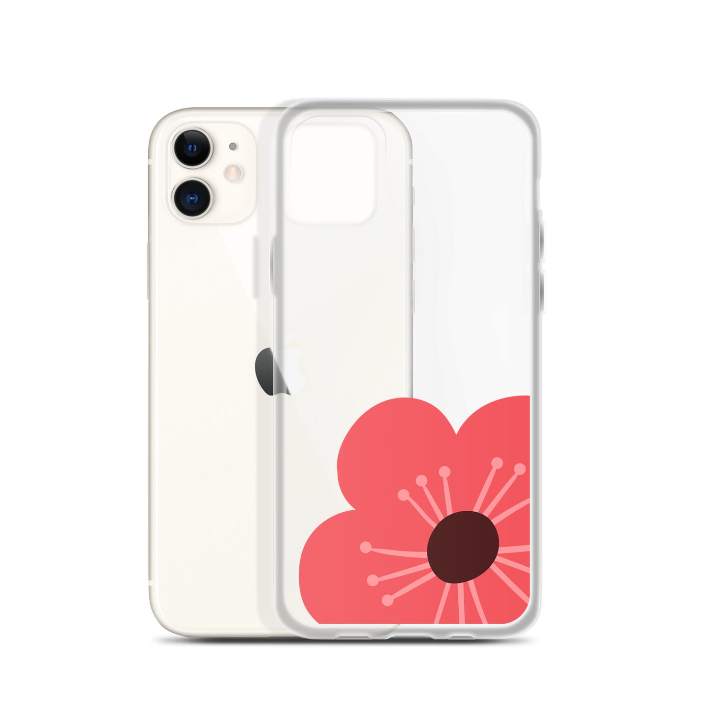 Clear Case for iPhone® Flower