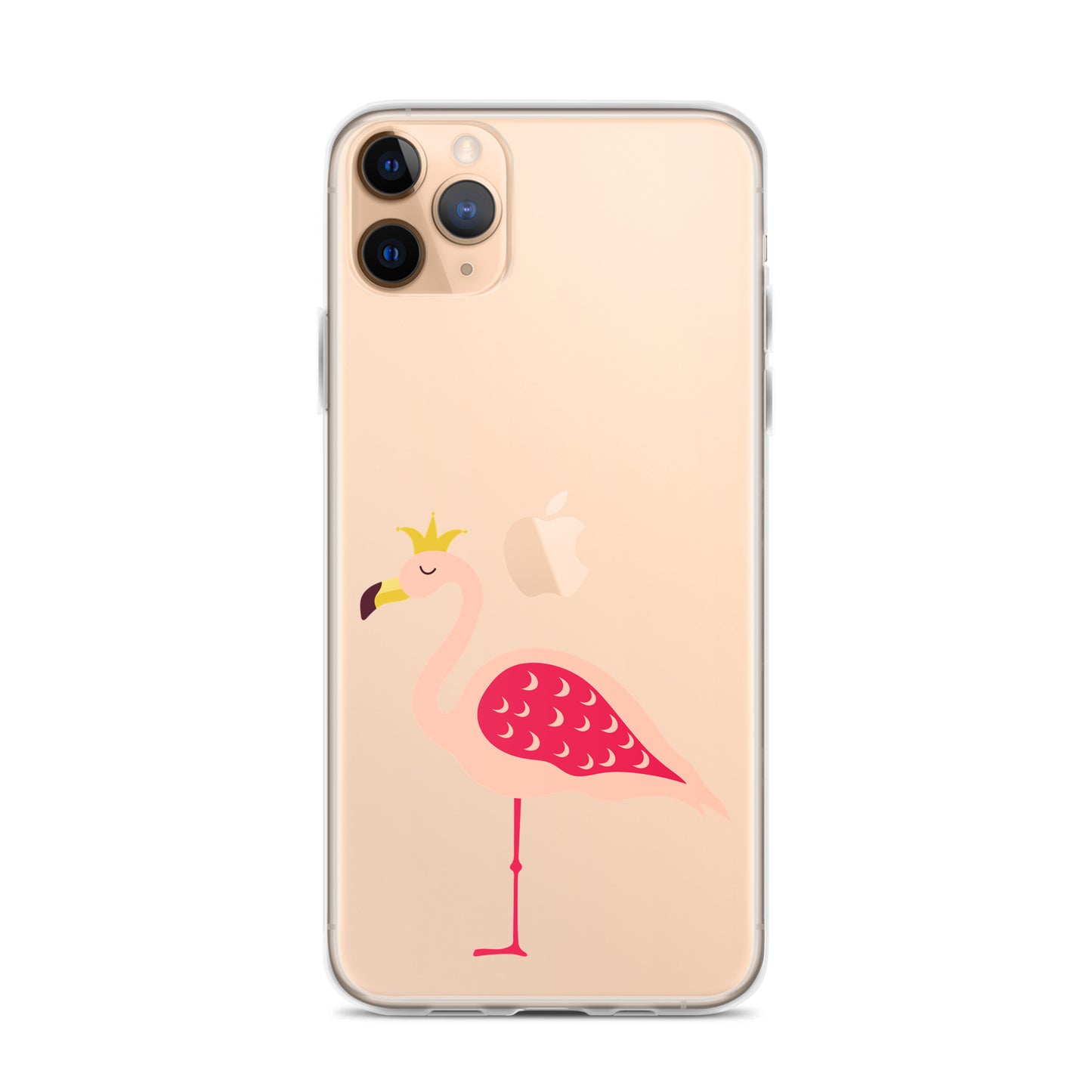 Clear Case for iPhone® Queen Flamingo