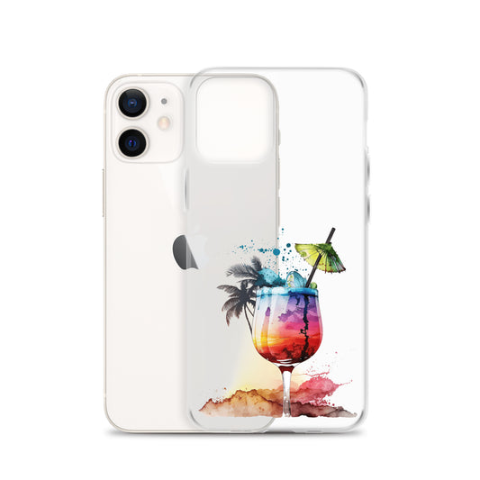 Clear Case for iPhone® Tropical Drink