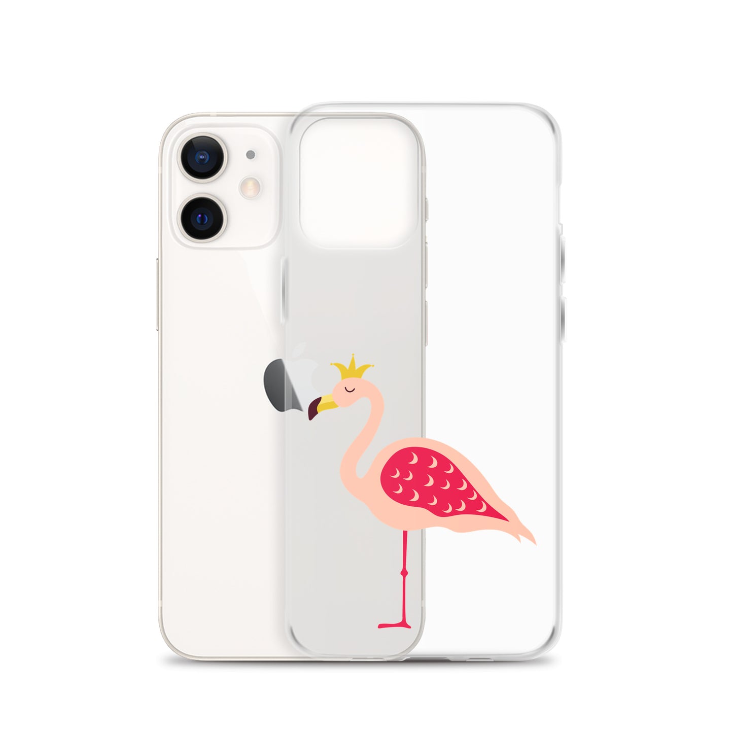 Clear Case for iPhone® Queen Flamingo