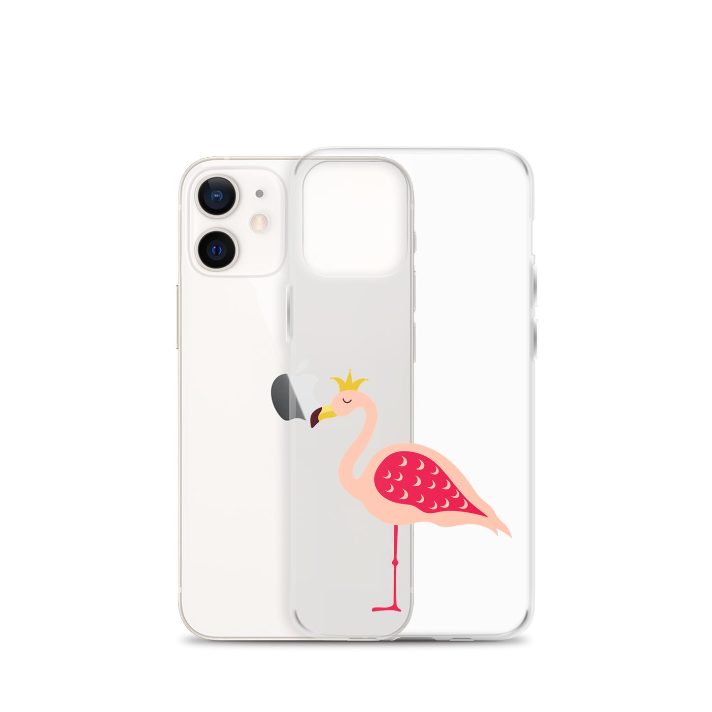 Clear Case for iPhone® Queen Flamingo