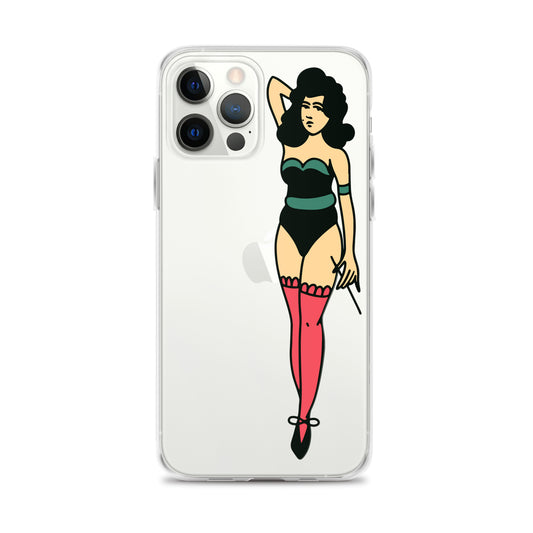 Clear Case for iPhone® Tattoo Lady