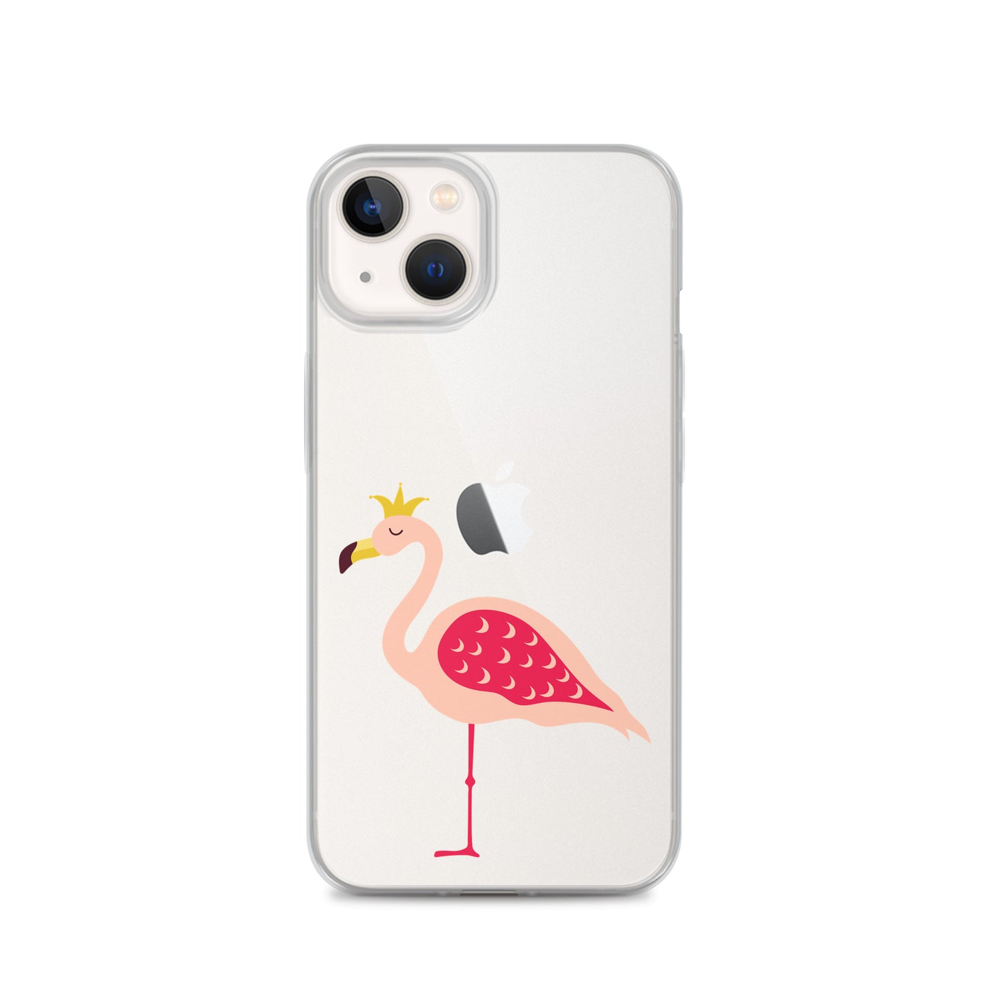 Clear Case for iPhone® Queen Flamingo