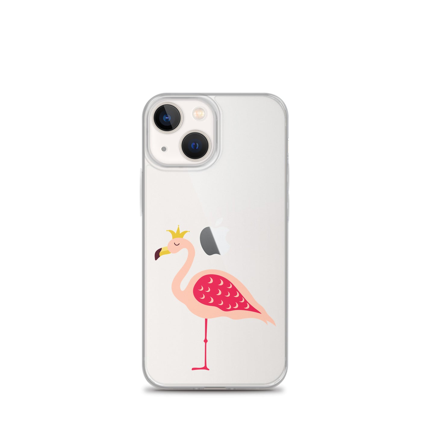 Clear Case for iPhone® Queen Flamingo