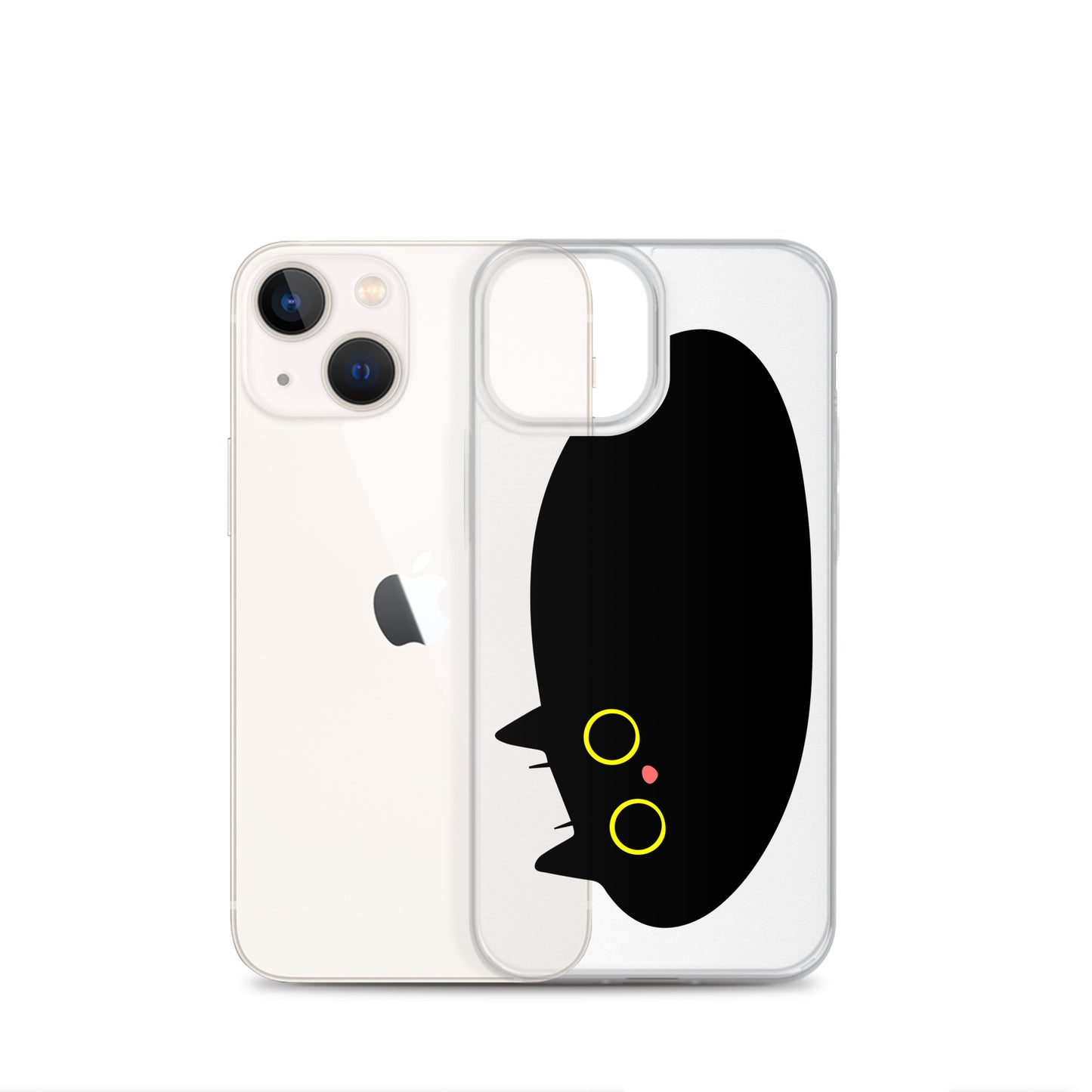 Clear Case for iPhone® Cat Puddle