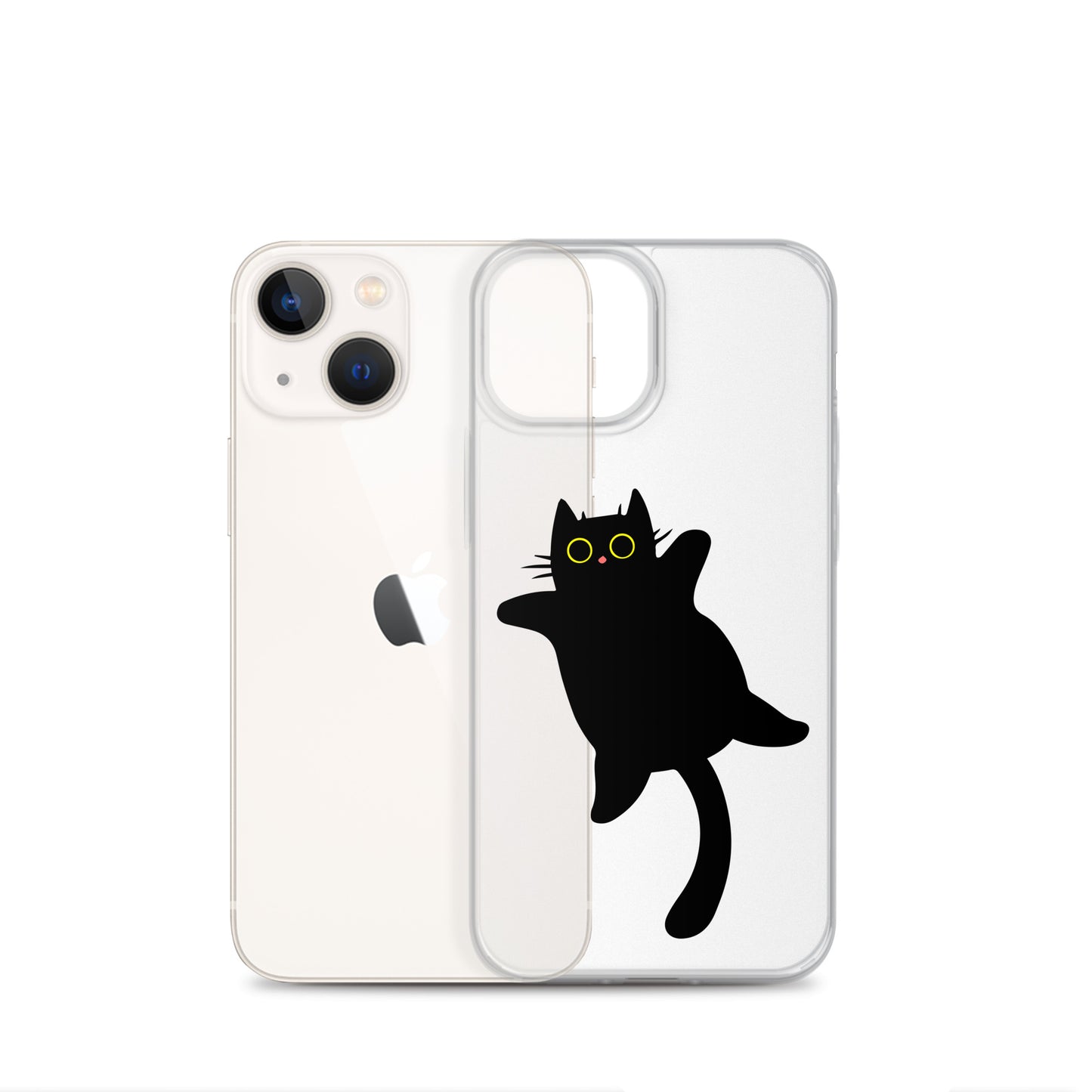 Clear Case for iPhone® Cat Belly Rub