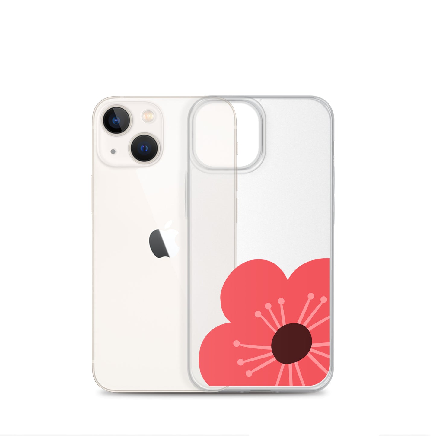 Clear Case for iPhone® Flower