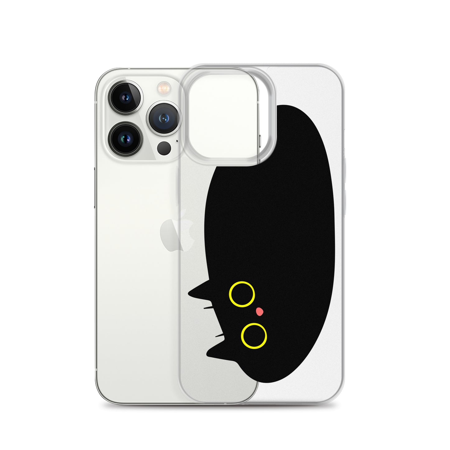 Clear Case for iPhone® Cat Puddle