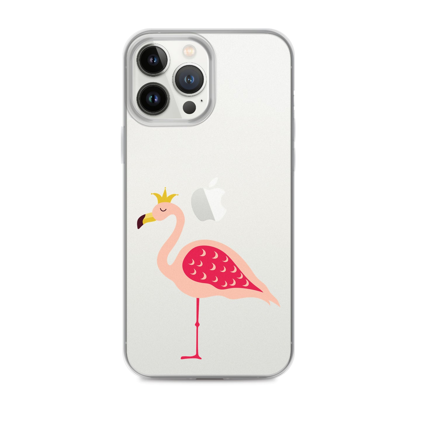 Clear Case for iPhone® Queen Flamingo