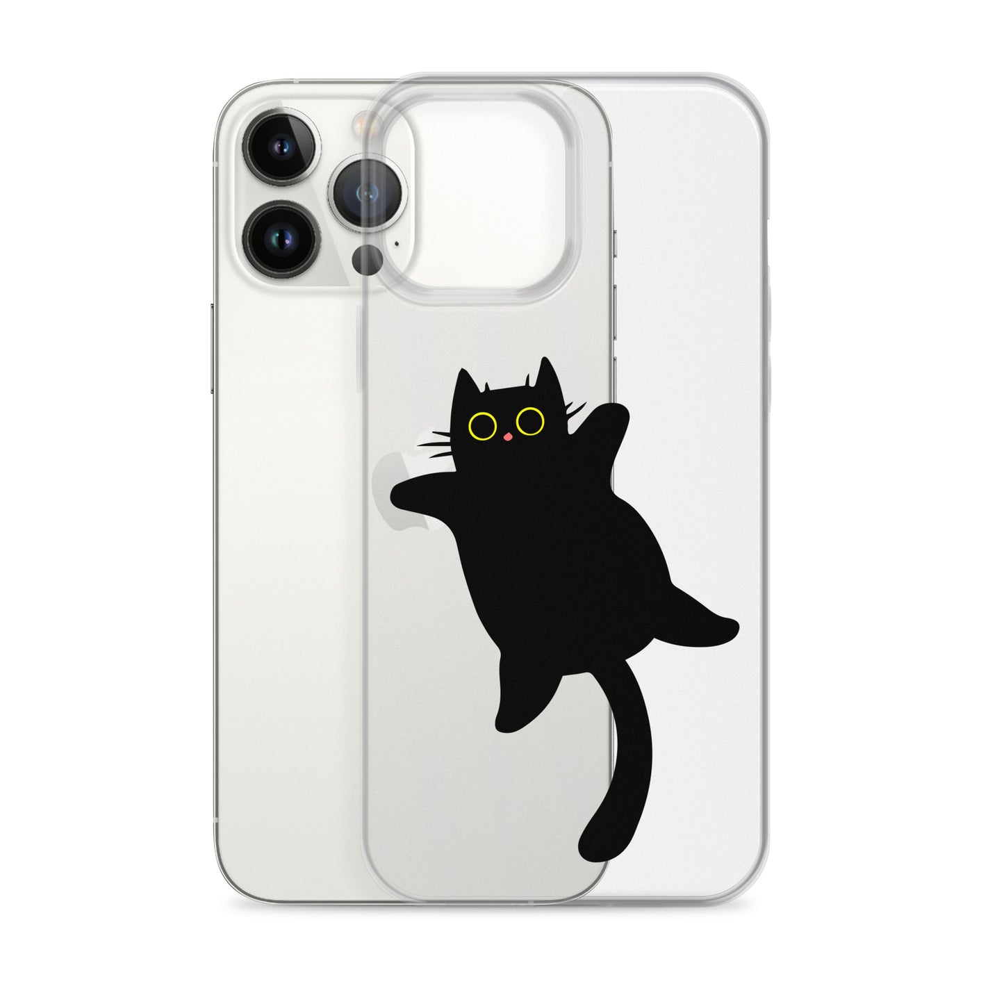 Clear Case for iPhone® Cat Belly Rub