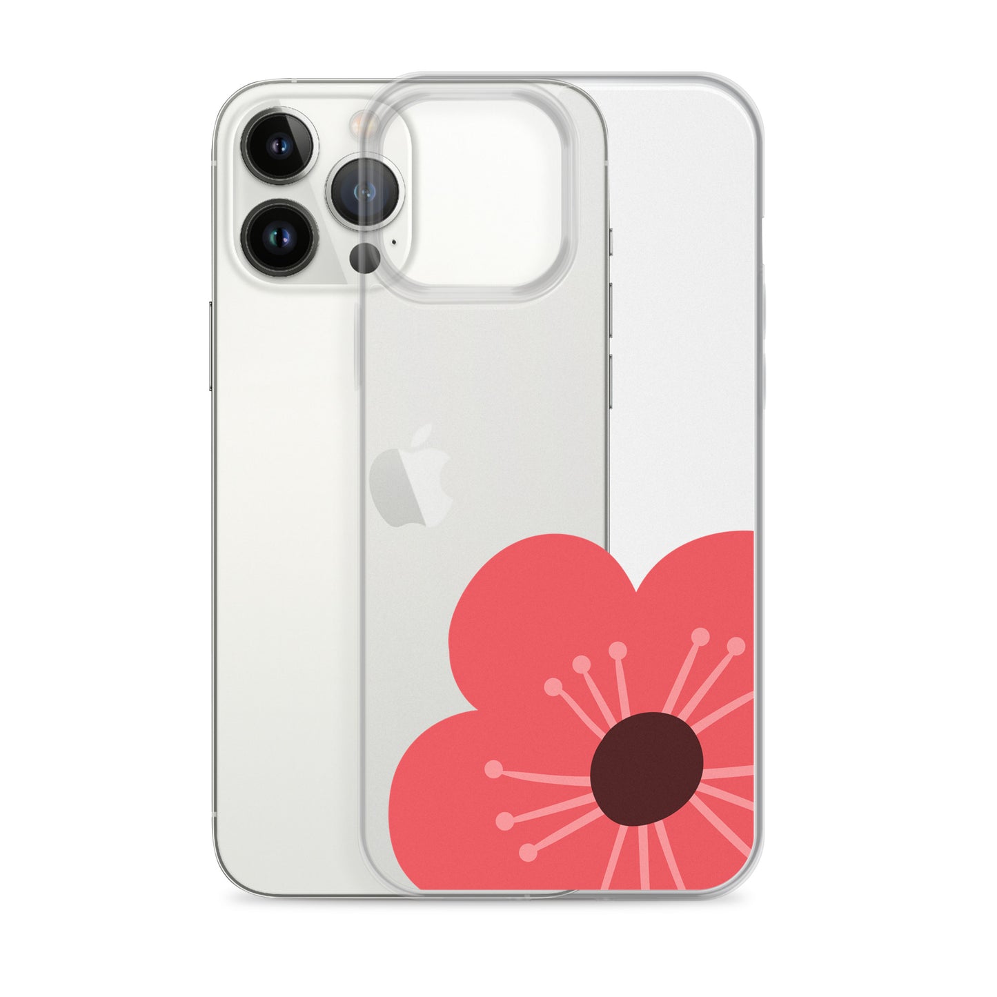 Clear Case for iPhone® Flower