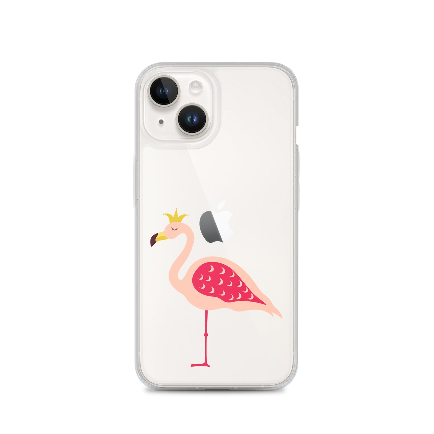 Clear Case for iPhone® Queen Flamingo