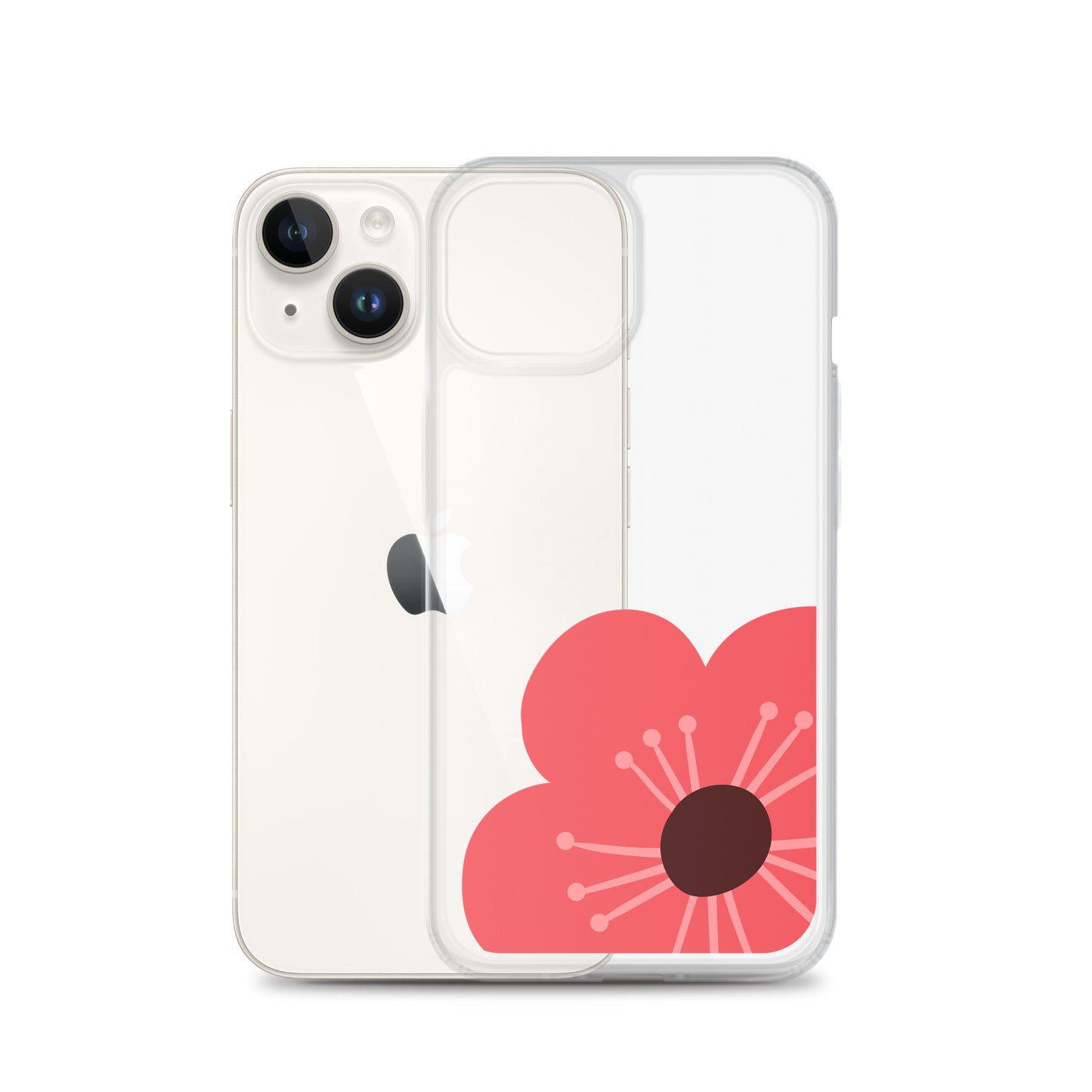 Clear Case for iPhone® Flower