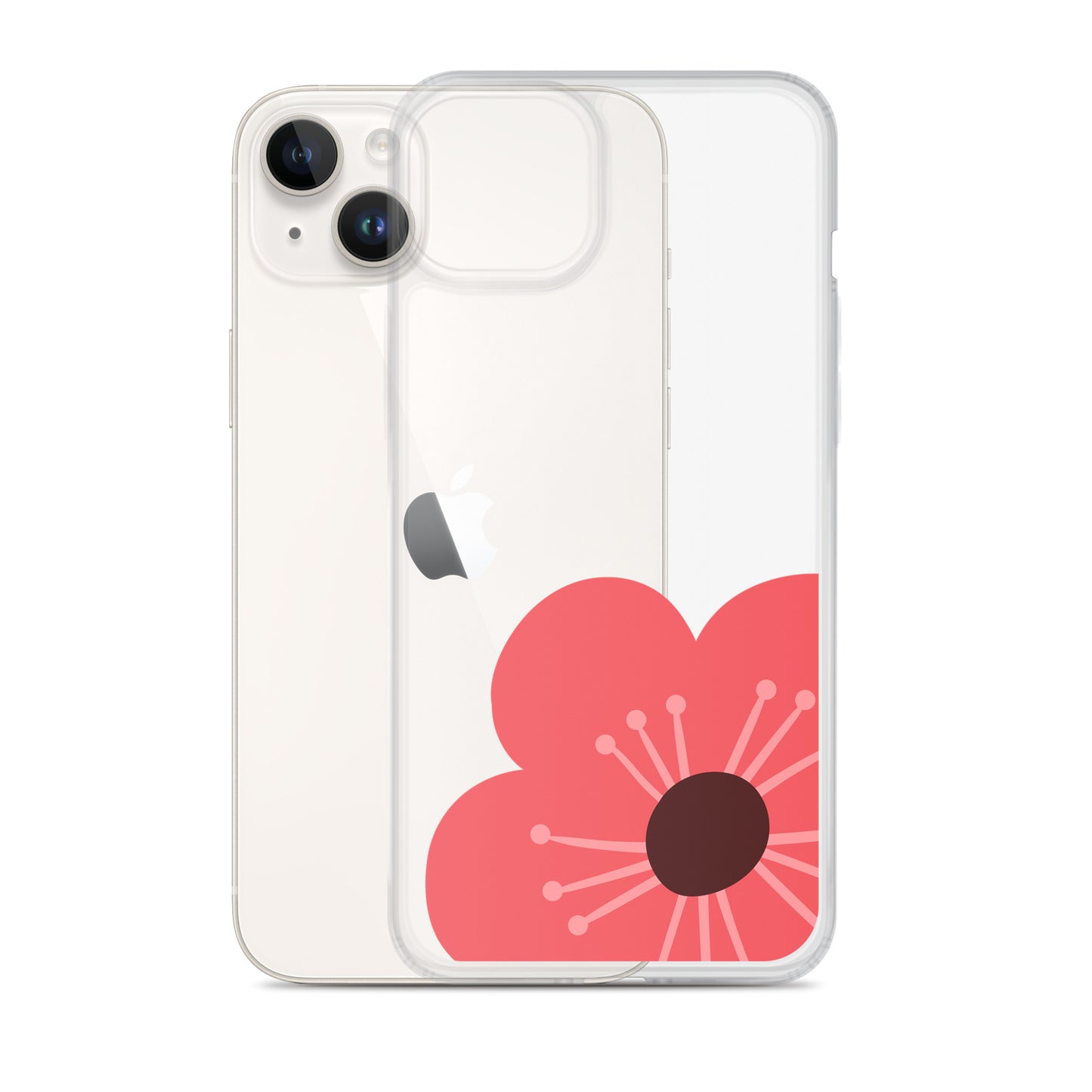 Clear Case for iPhone® Flower