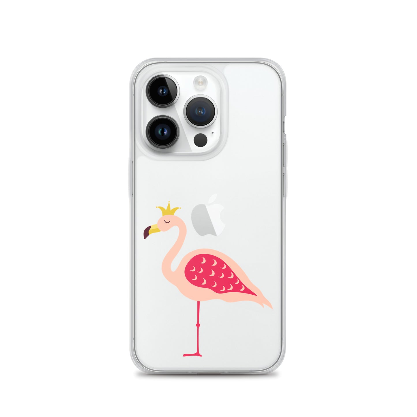 Clear Case for iPhone® Queen Flamingo