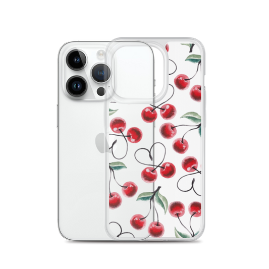 Clear Case for iPhone® Cherry Lots of Love