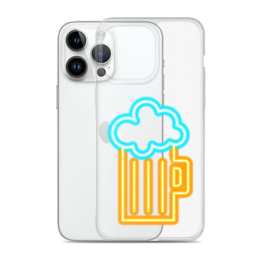 Clear Case for iPhone® Neon Beer