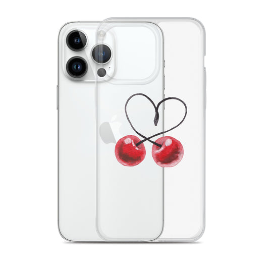 Clear Case for iPhone® Cherry Love
