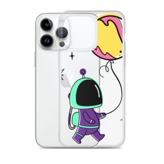 Clear Case for iPhone® Astronaut