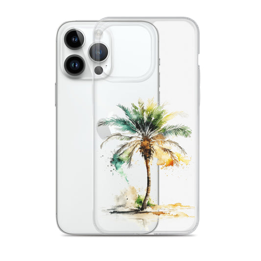 Clear Case for iPhone® Palm Tree
