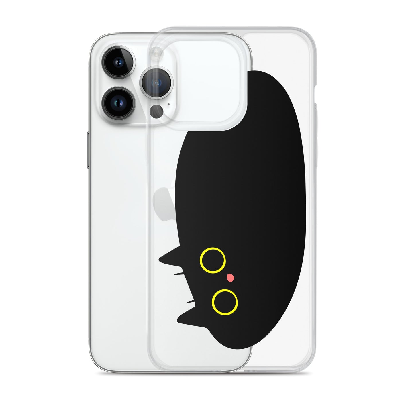 Clear Case for iPhone® Cat Puddle