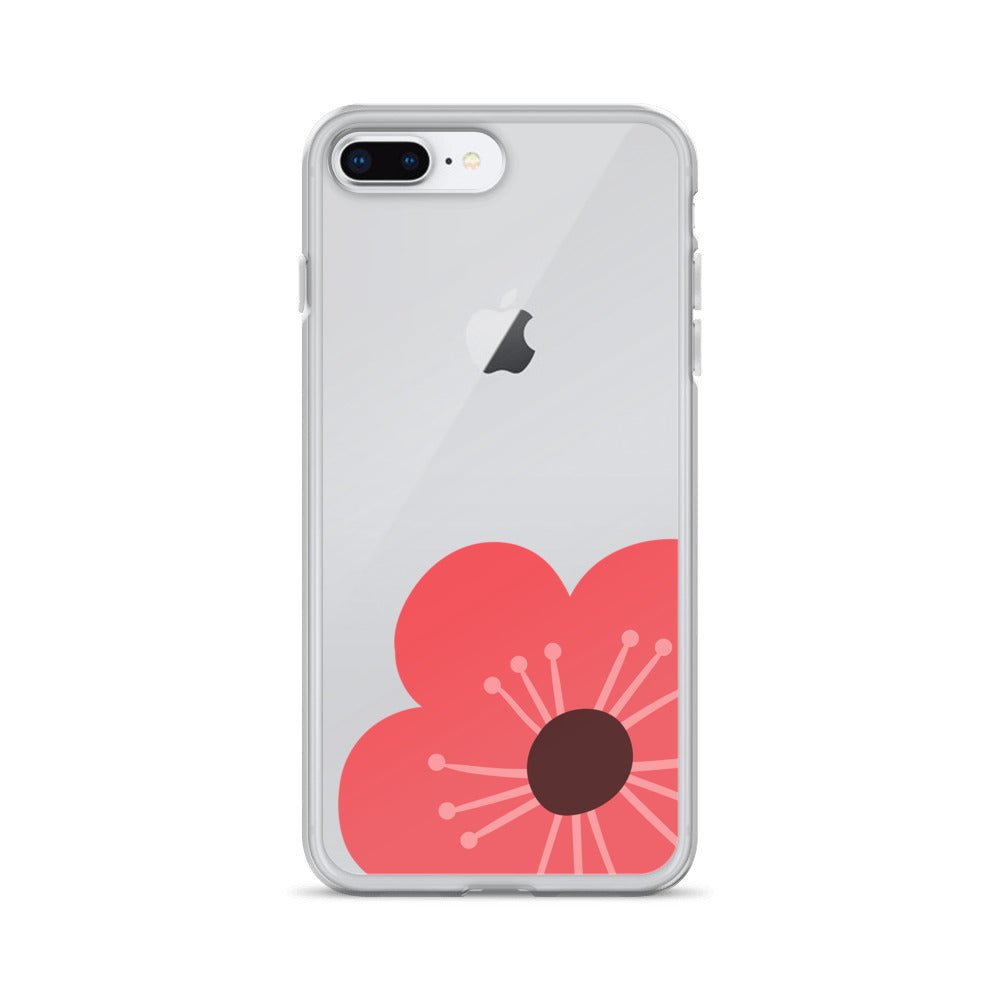 Clear Case for iPhone® Flower