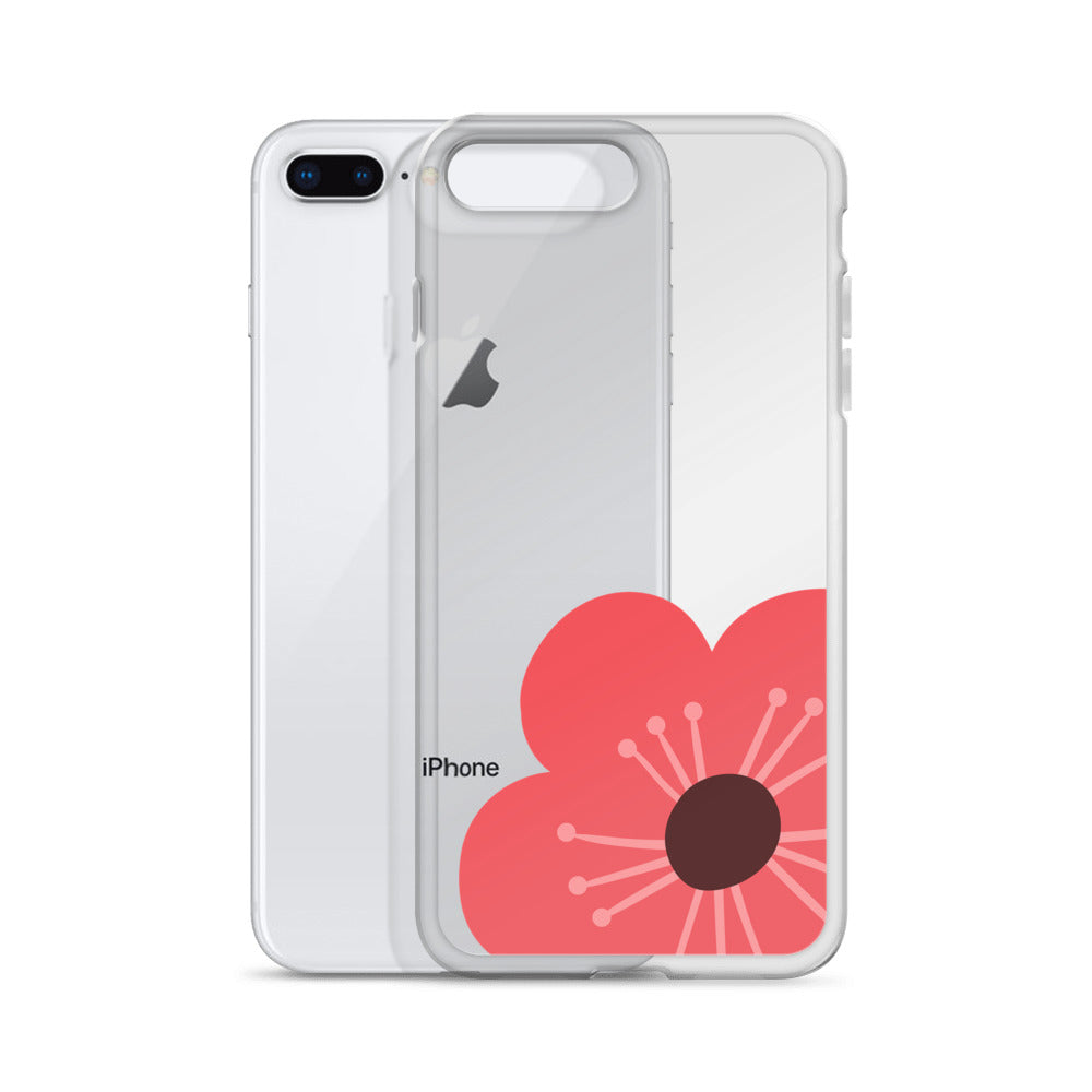 Clear Case for iPhone® Flower