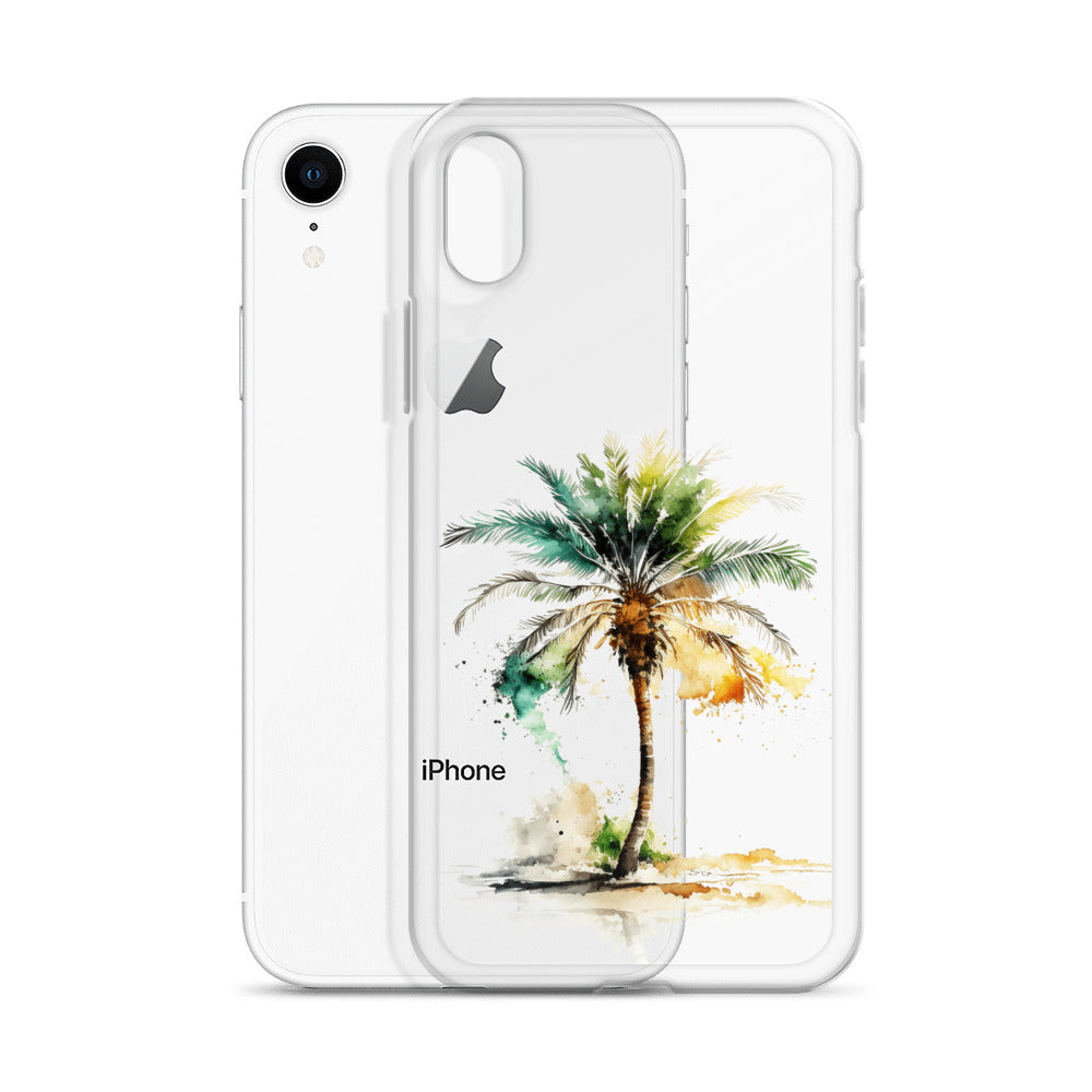 Clear Case for iPhone® Palm Tree