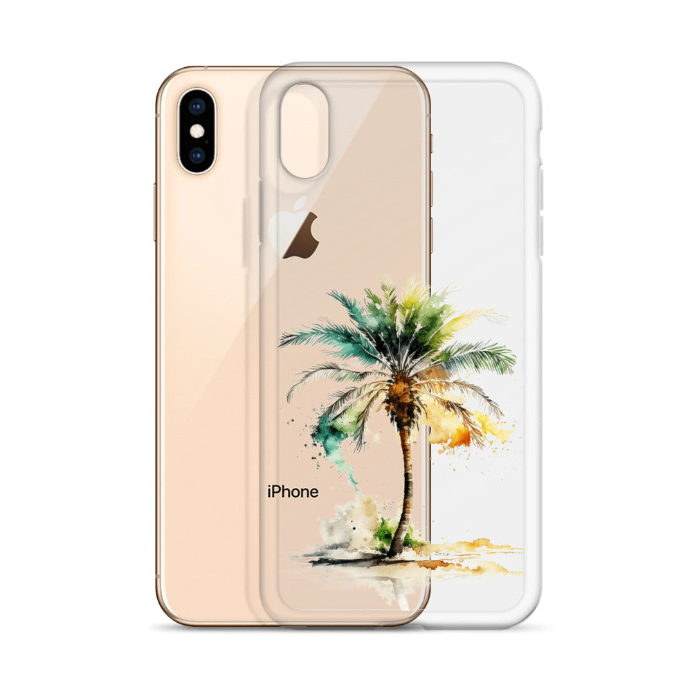 Clear Case for iPhone® Palm Tree