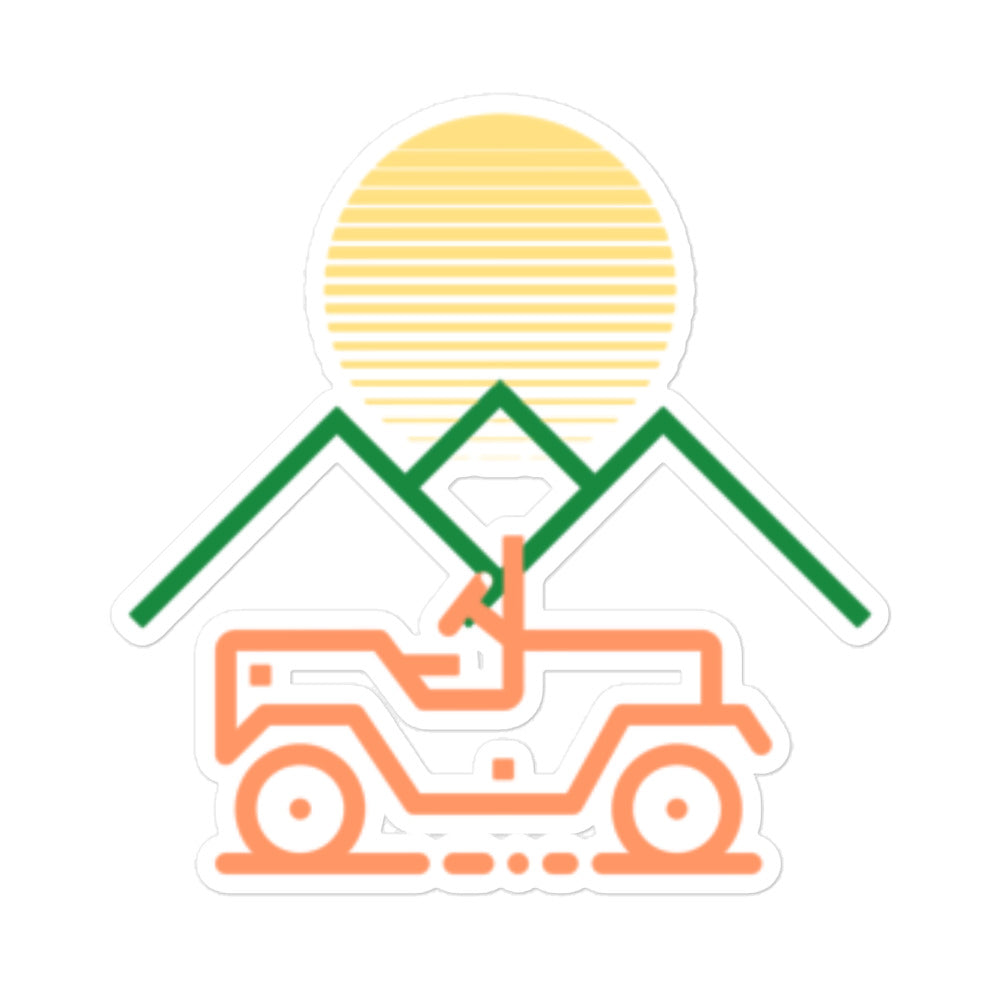 Bubble-free stickers Sun Mountain 4x4