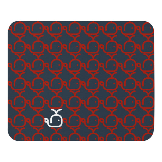 Mouse pad Whale Red/Blue