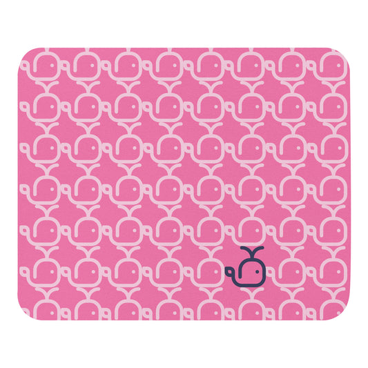 Mouse pad Whales Pink/Pink