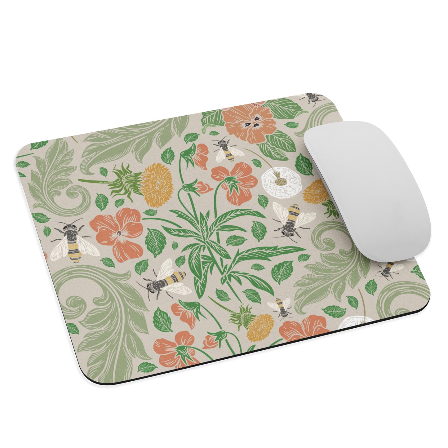 Mouse pad Floral Bees