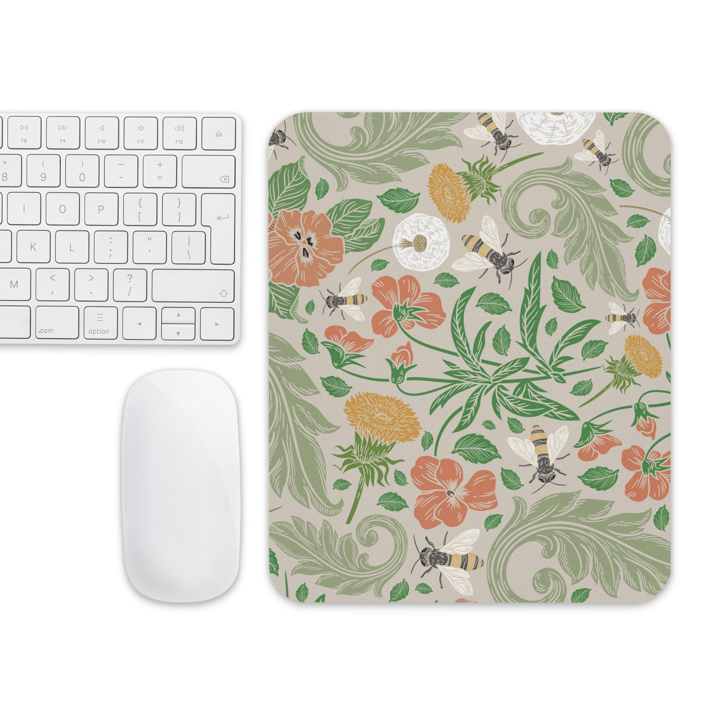 Mouse pad Floral Bees