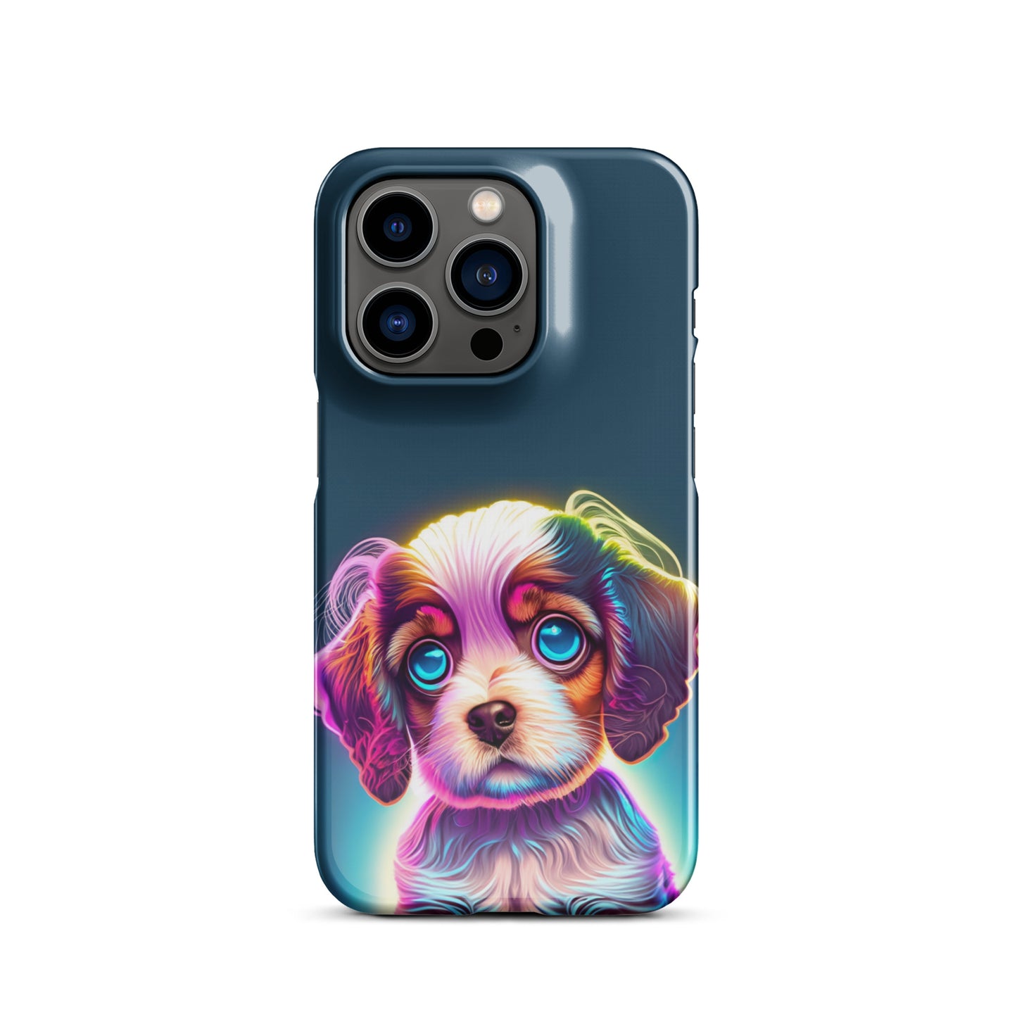 Snap case for iPhone® Cavelier King Charles Spaniel Neon