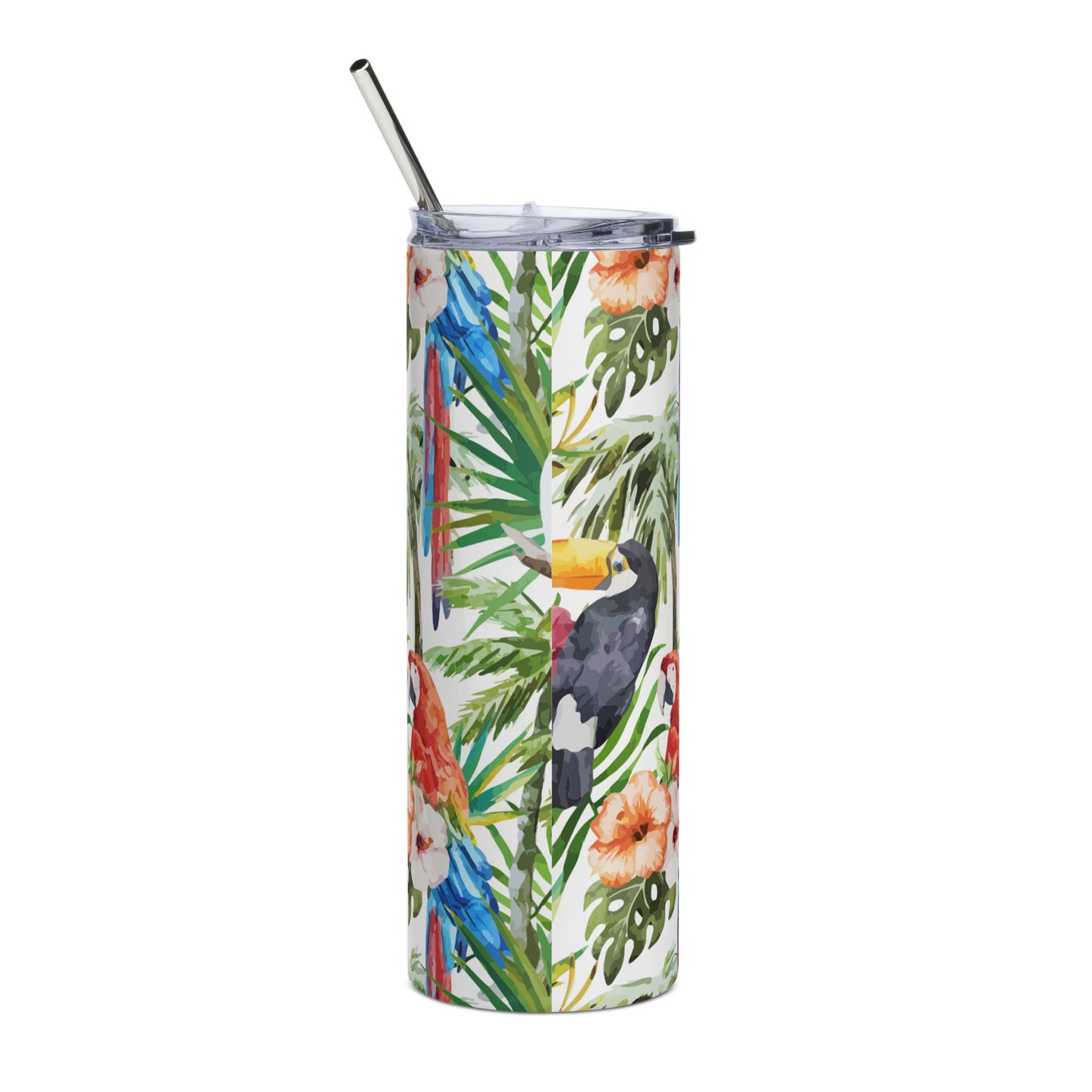 Stainless steel tumbler Tropical Birds