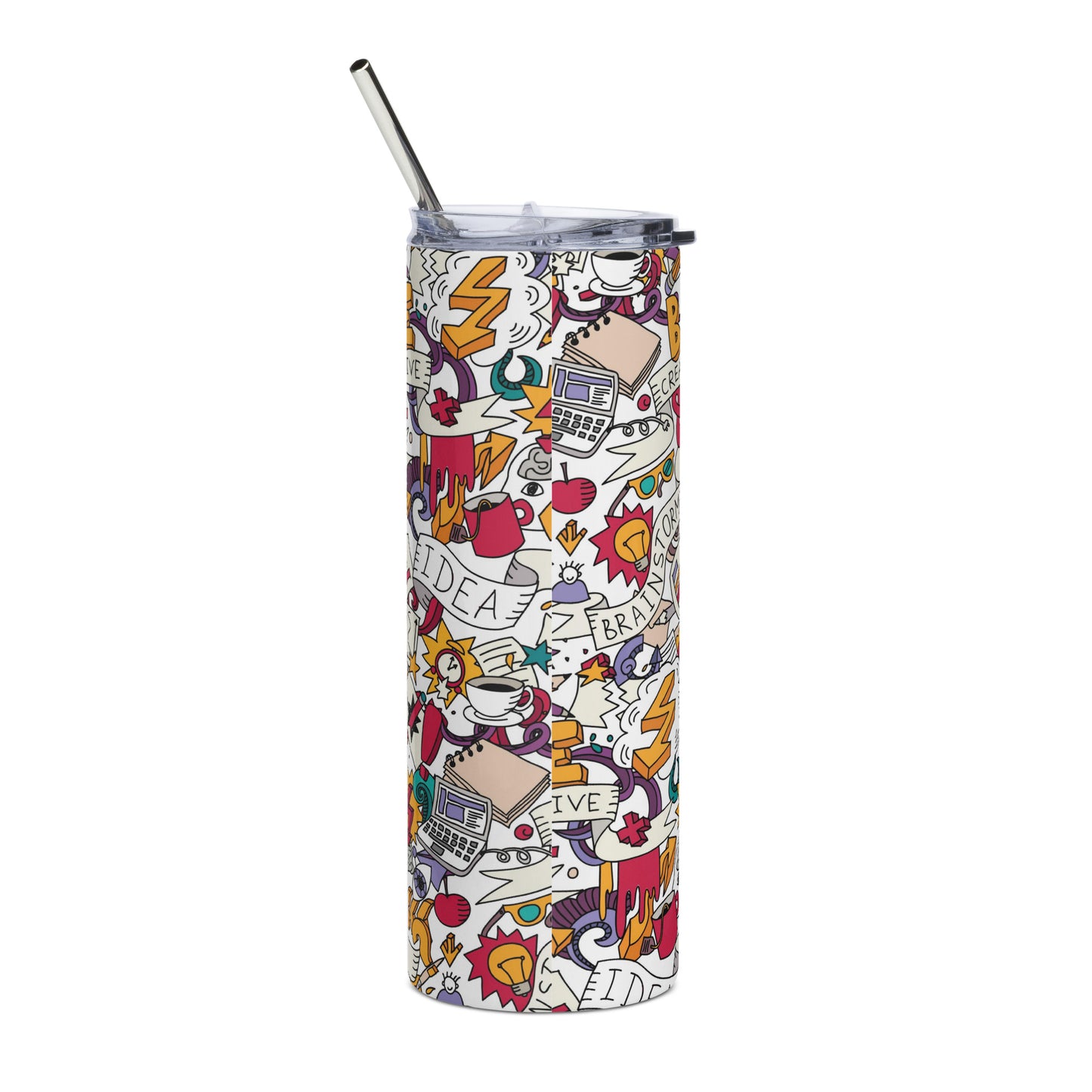 Stainless steel tumbler Be Creative White