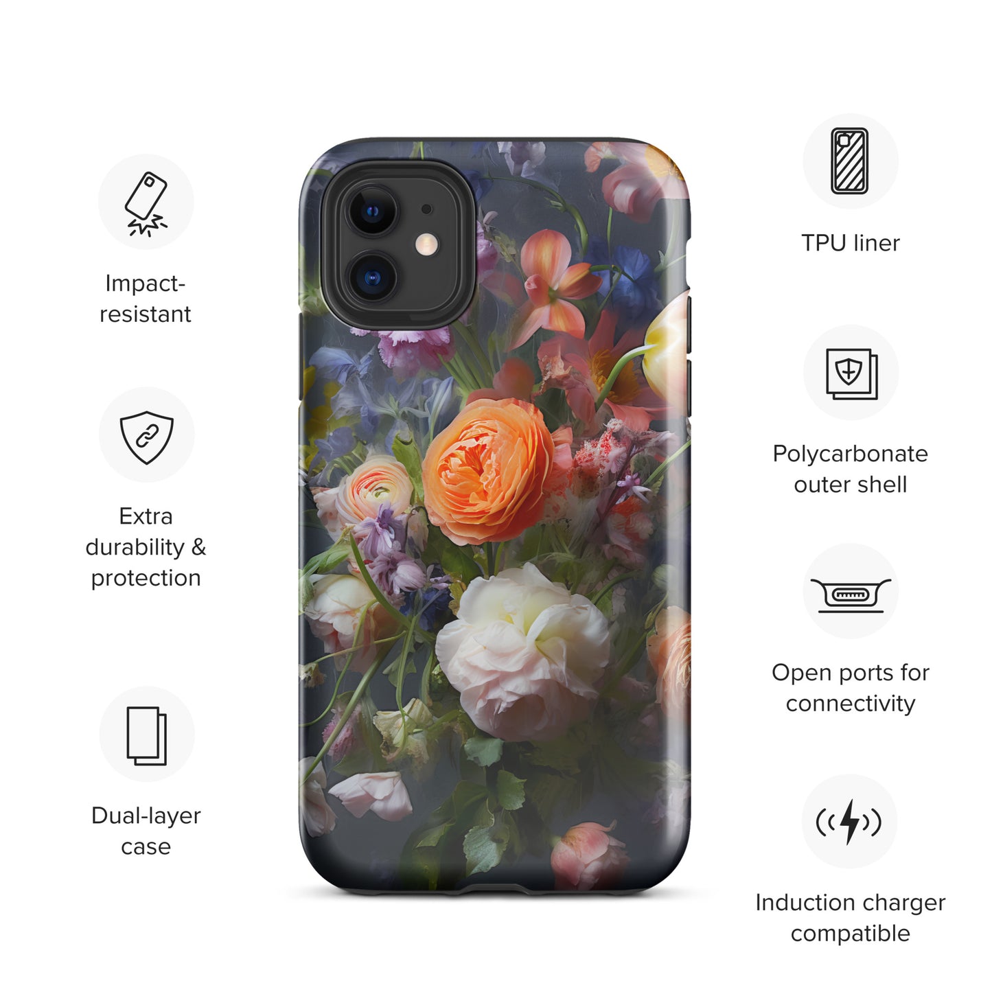 Tough Case for iPhone® Floral 1
