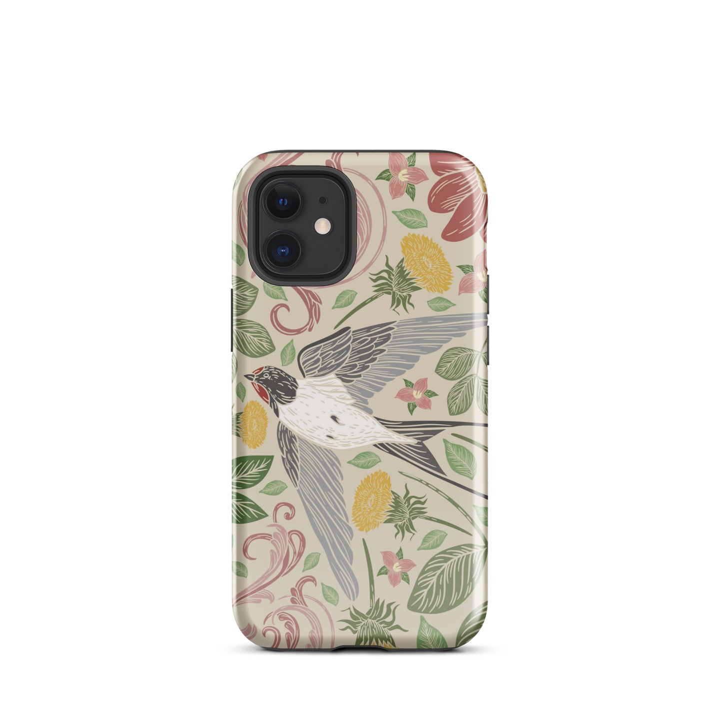 Tough Case for iPhone® Floral Bird