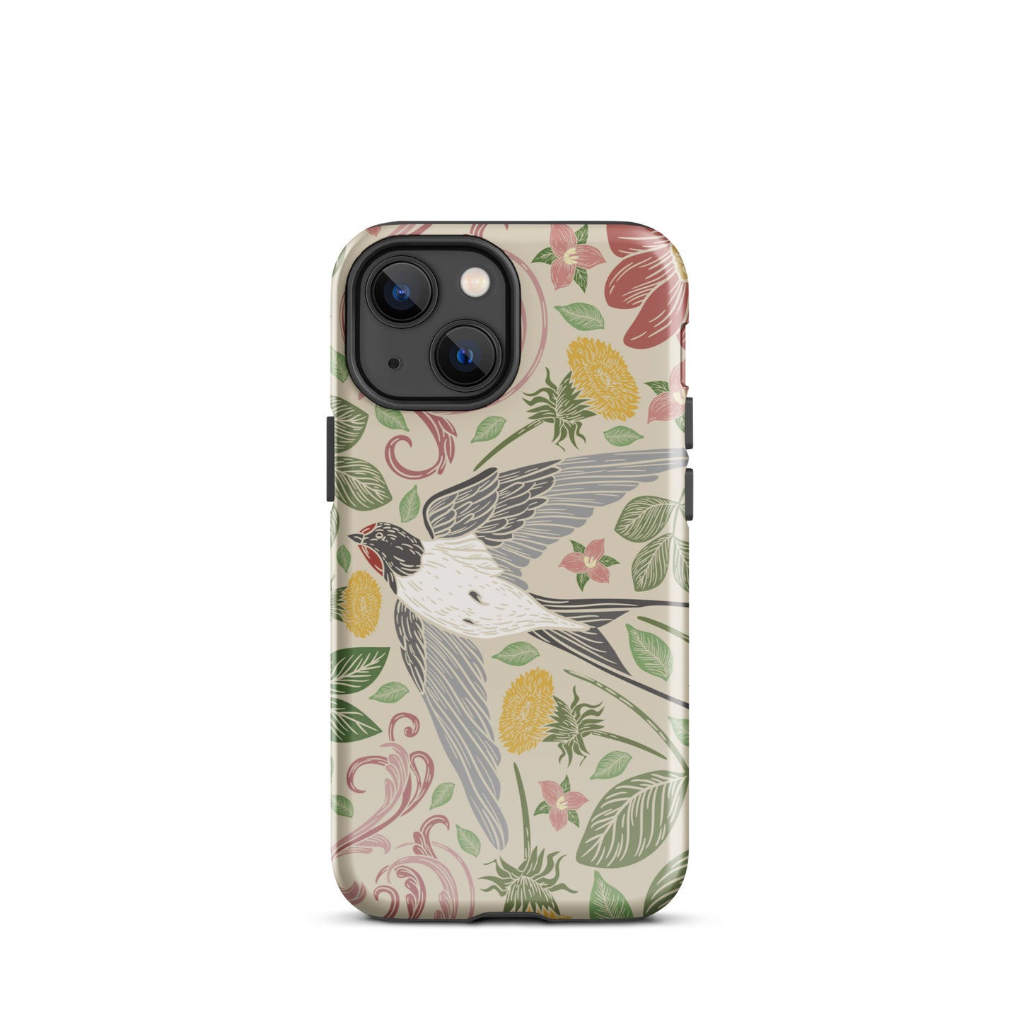 Tough Case for iPhone® Floral Bird
