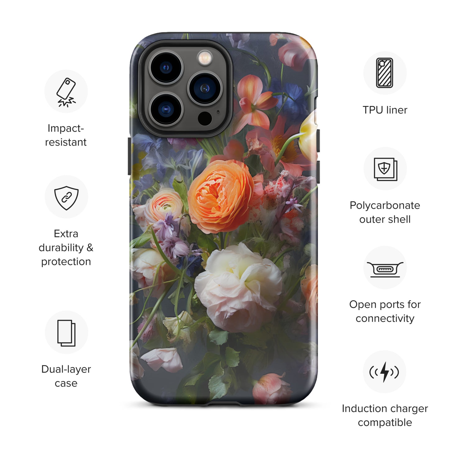 Tough Case for iPhone® Floral 1