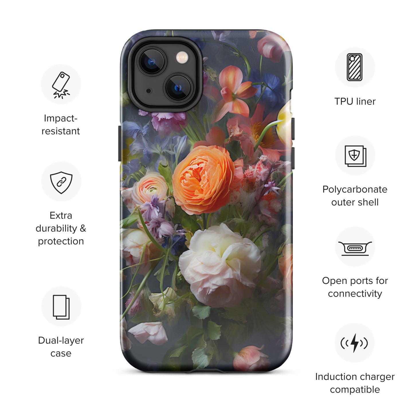 Tough Case for iPhone® Floral 1