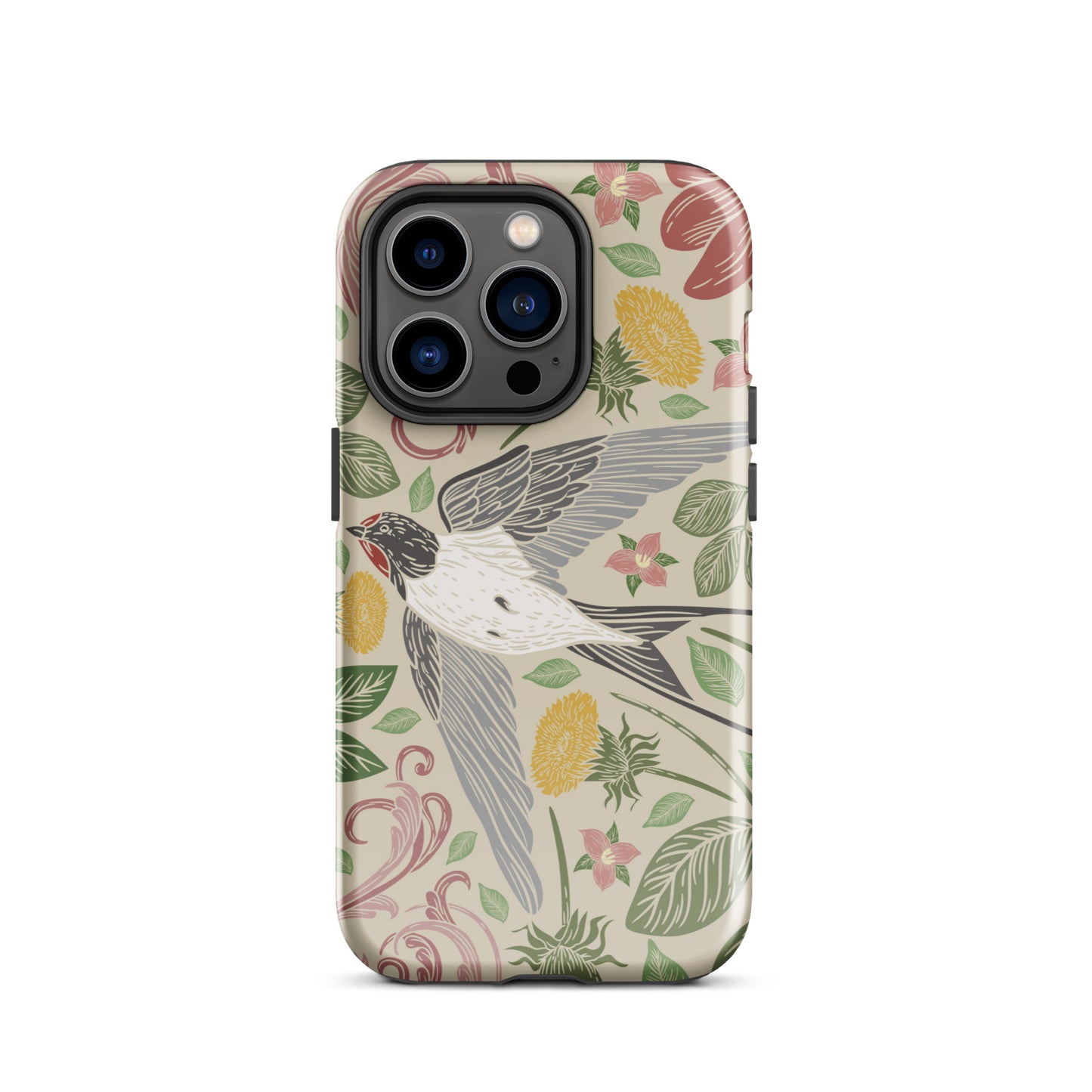 Tough Case for iPhone® Floral Bird