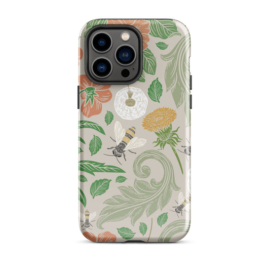 Tough Case for iPhone® Floral Bees
