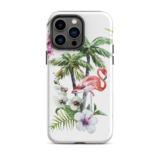 Tough Case for iPhone® Tropical Flamingo
